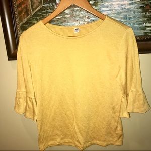 Old Navy mustard blouse